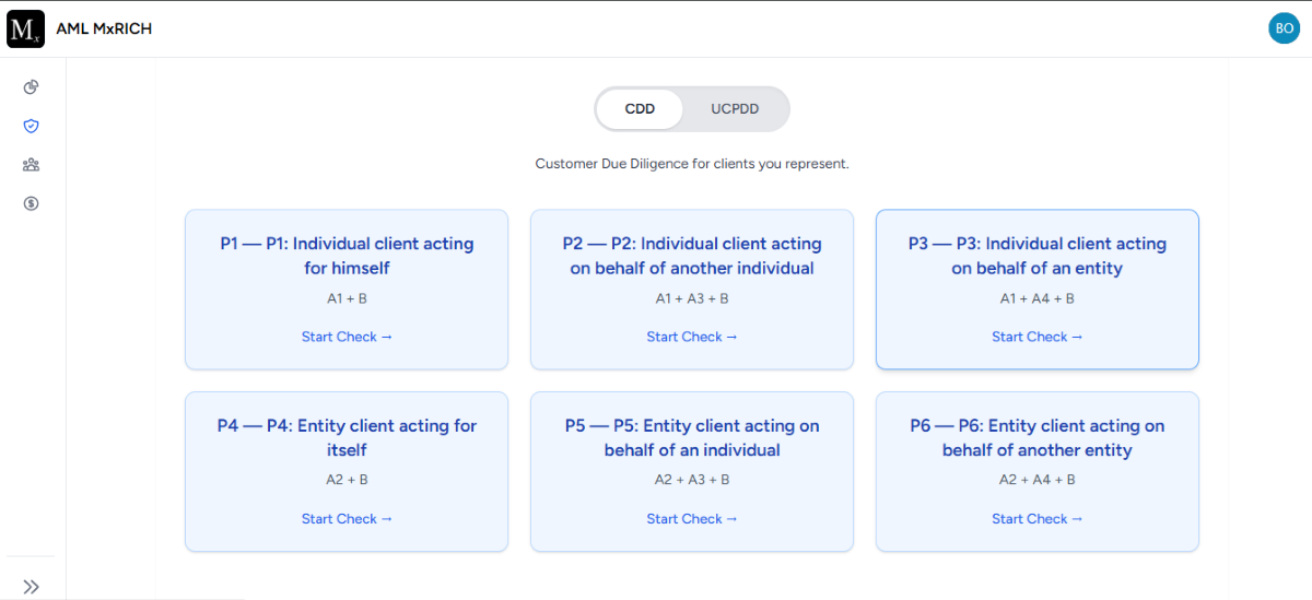 AML MxRich - Smart 12-Assessment Workflow